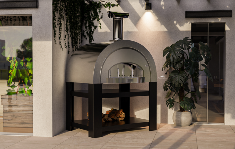 Titano Pizza Oven + Trolley Residential & Commercial - Stainless Steel