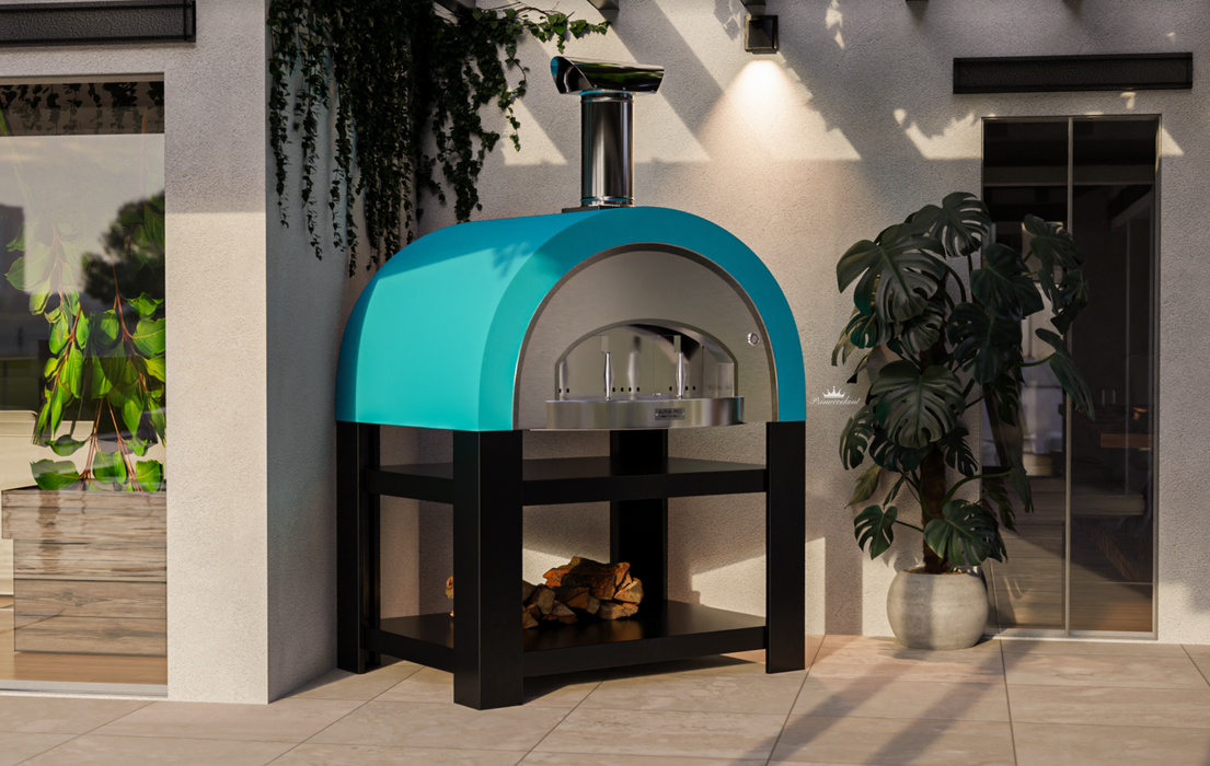 Titano Pizza Oven + Trolley Residential & Commercial - Teal