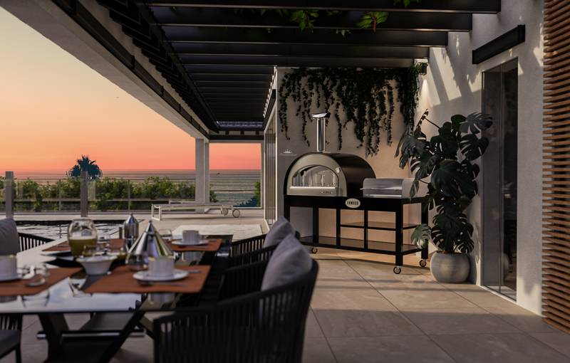 Alpha Pro Fumoso Grande Pizza Oven & Grill Set | Black