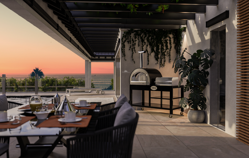 Fumoso Piccolo Pizza Oven & Grill Set - Black