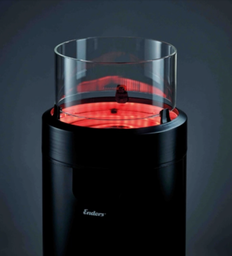 Enders Nova LED Flame Medium, Black + Cover + Shel Set