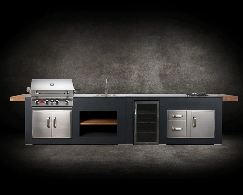 Grillandia Outdoor Kitchen Bull Angus Barbecue and Weather Cover