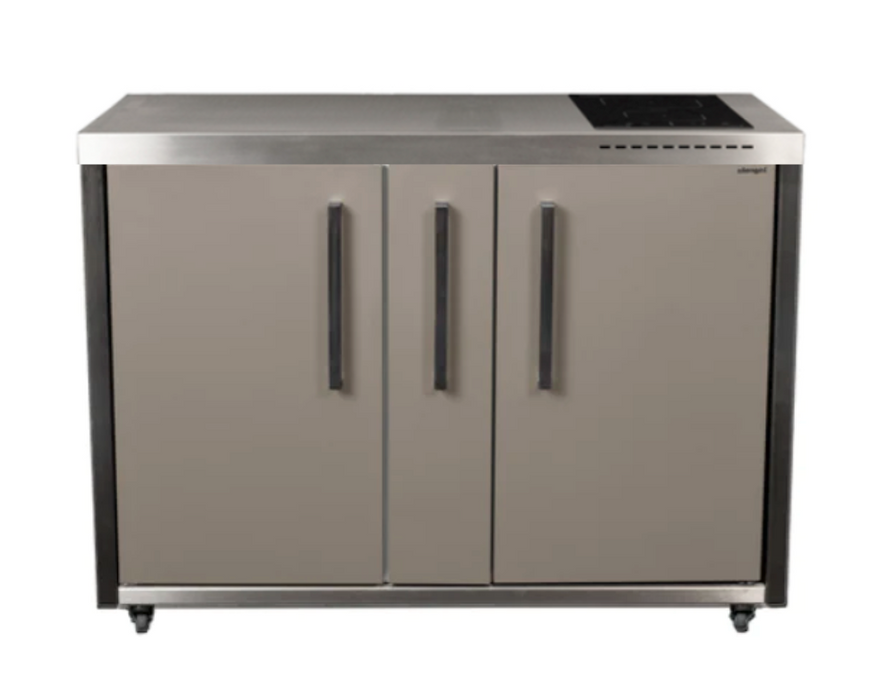 Elfin Compact MO 120A Outdoor - With Hob On the Right - Sand