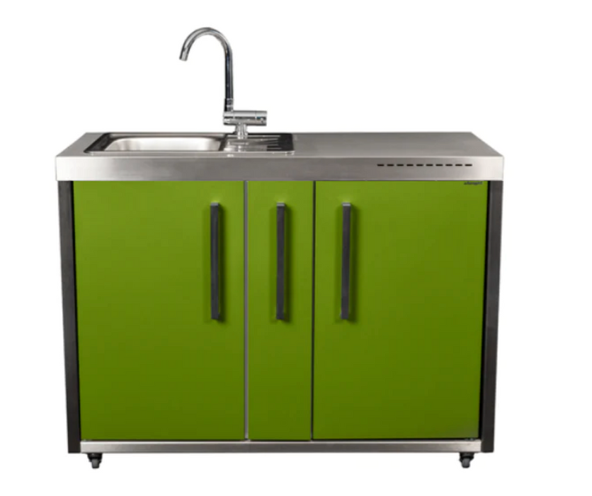 Elfin Compact MO 120A Outdoor - With Sink On the Left - Apple Green