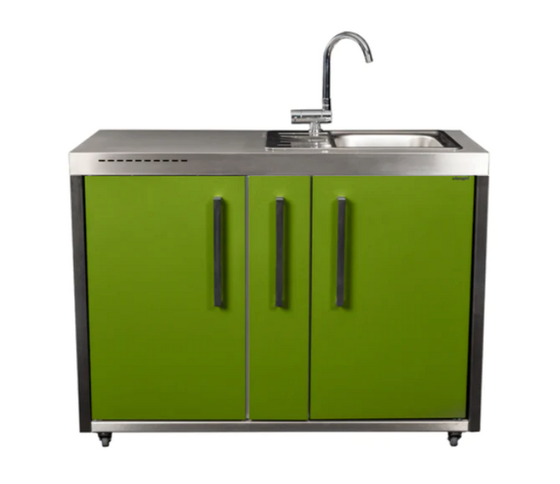 Elfin Compact MO 120A Outdoor - With Sink On the Right - Apple Green