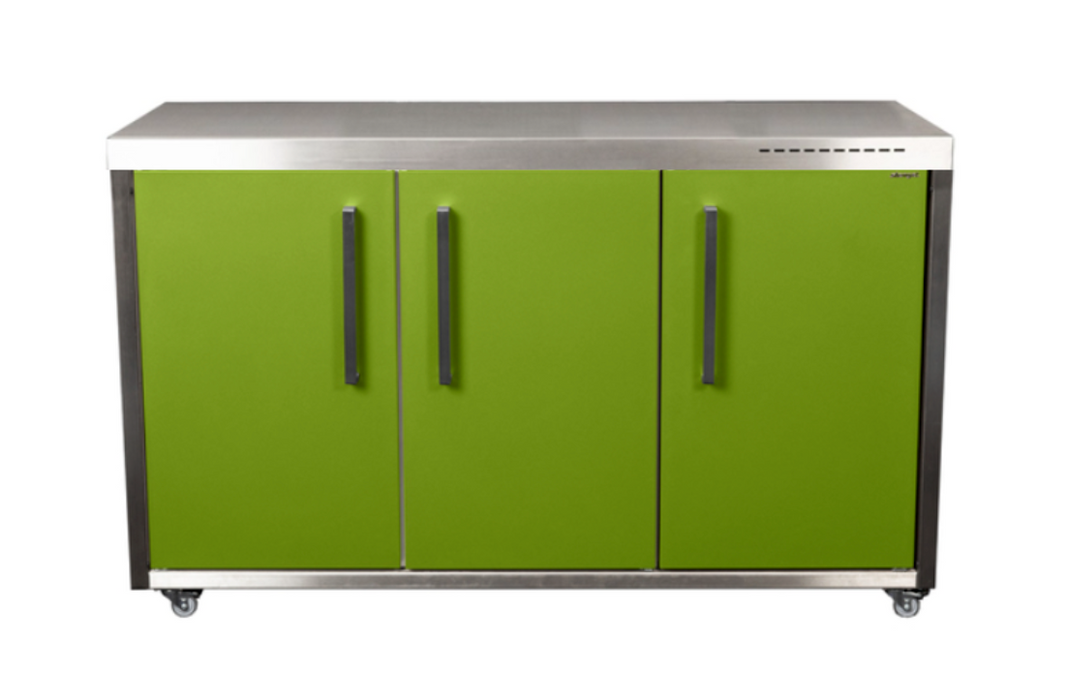 Elfin Compact MO 150 Outdoor Kitchen - without fridge - without sink - without Hob - Apple Green