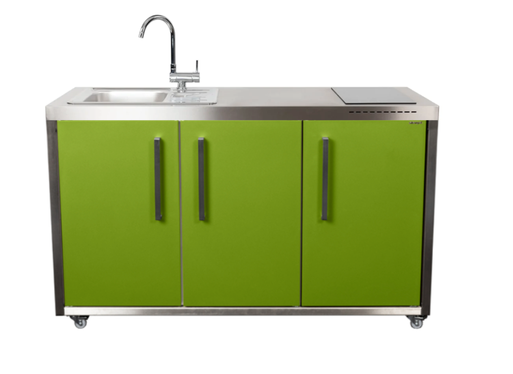 Elfin Compact MO 150 Outdoor Kitchen - With Sink on the Left & Fridge ...