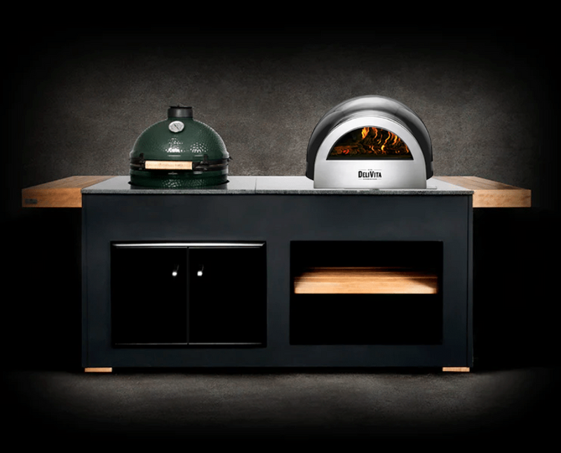 Grillandia Outdoor Kitchen Pizza Oven and Big Green Egg | 2M