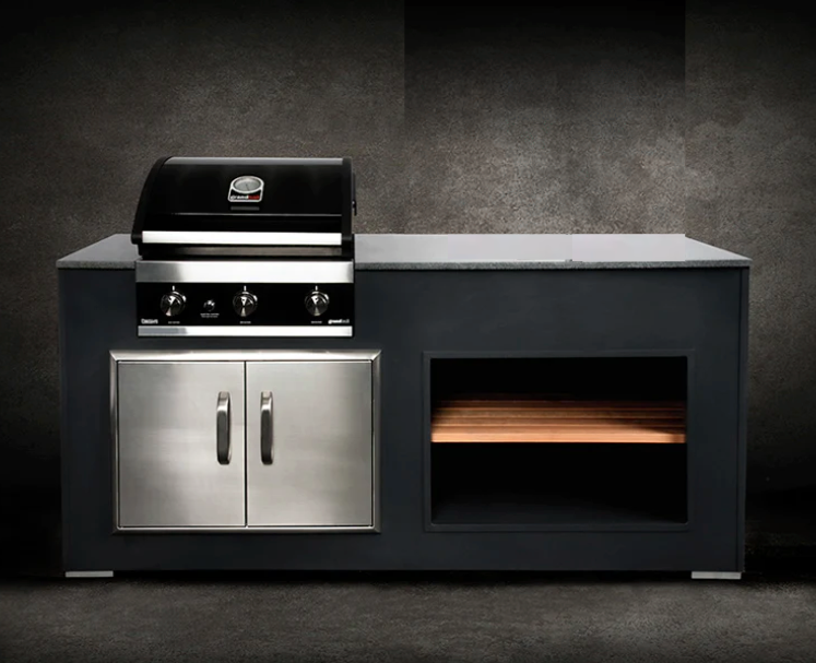 Grillandia Outdoor Kitchen Grandhall Maxim 4 Burner and Weather Cover - 2M