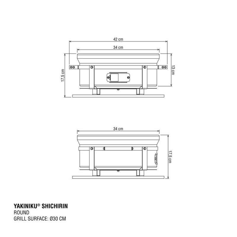 Yakiniku round shichirin | teppanyaki & hibachi grill