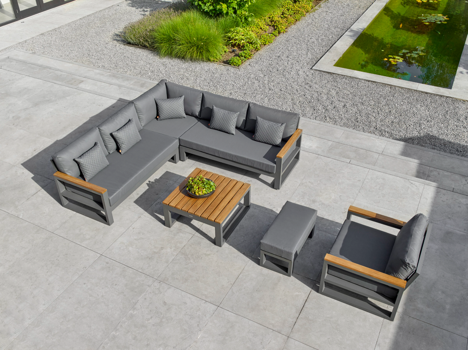 Life Outdoor Soho Corner Lounge set with armrests
