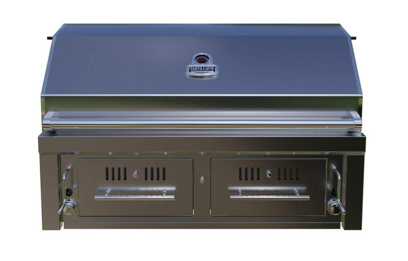 Sunstone 42″ Gas Barbecue Grill Hybrid Dual Zone, Plus Rotisserie Kit