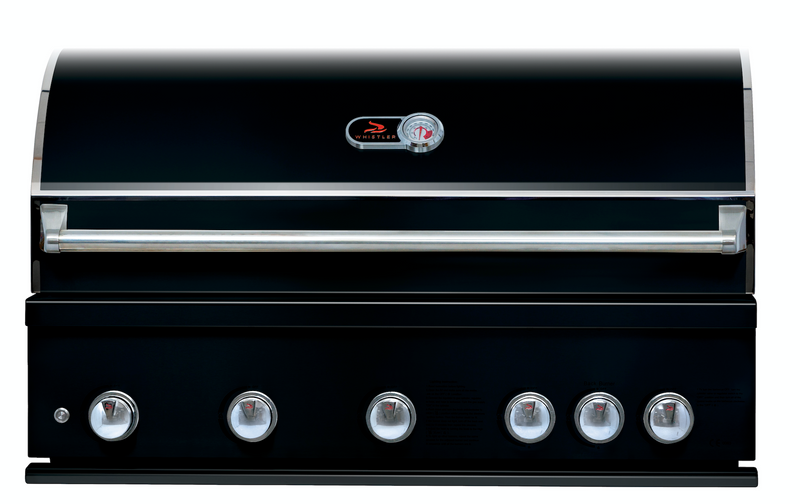 Whistler Burford Black 5 Burner Barbecue with Rotisserie and Weather Cover