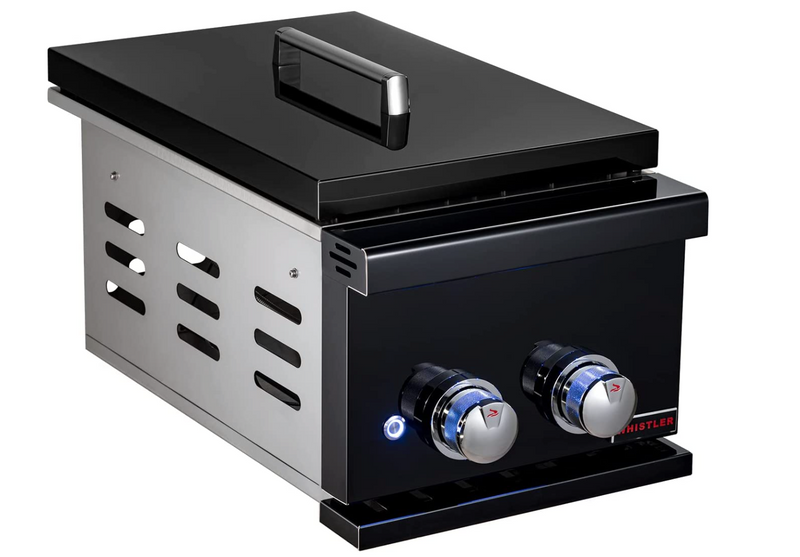 Whistler Grills Burford Side Burner 5 Black Plus Cover