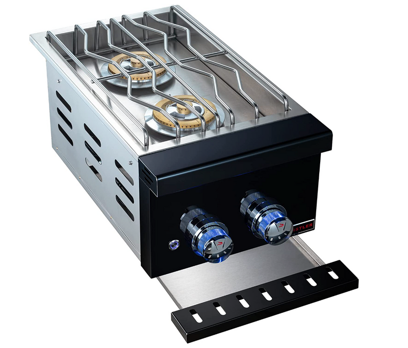 Whistler Grills Burford Side Burner 5 Black Plus Cover