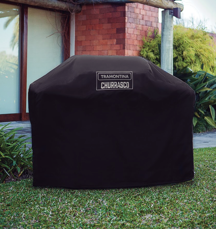 Tramontina TGP 6000 4-Burner Gas BBQ Grill with Side Burner + Cover