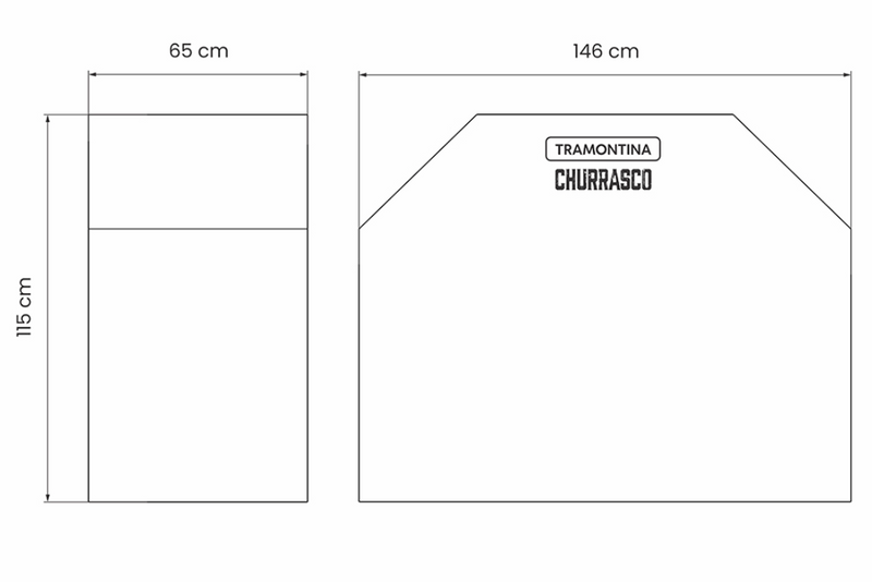 Tramontina TGP 6000 4-Burner Gas BBQ Grill with Side Burner + Cover