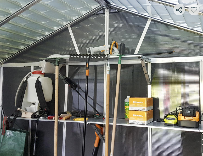 Yukon 11 ft. x 21 ft. Shed Kit With Floor - Dark Grey