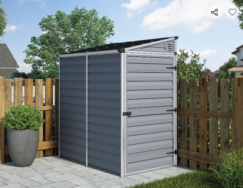 Pent 4 ft. x 6 ft. Shed Kit - Amber
