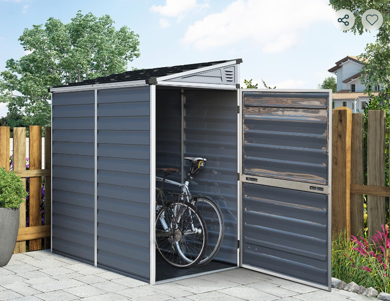 Pent 4 ft. x 6 ft. Shed Kit - Amber