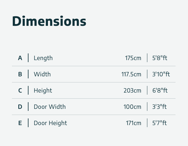 Pent 4 ft. x 6 ft. Shed Kit - Amber