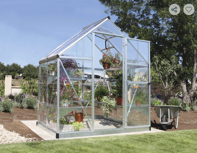 Harmony 6 ft. x 4 ft. Greenhouse Kit - Clear Panels