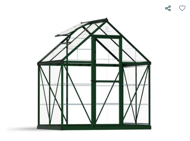 Harmony 6 ft. x 4 ft. Greenhouse Kit - Clear Panels