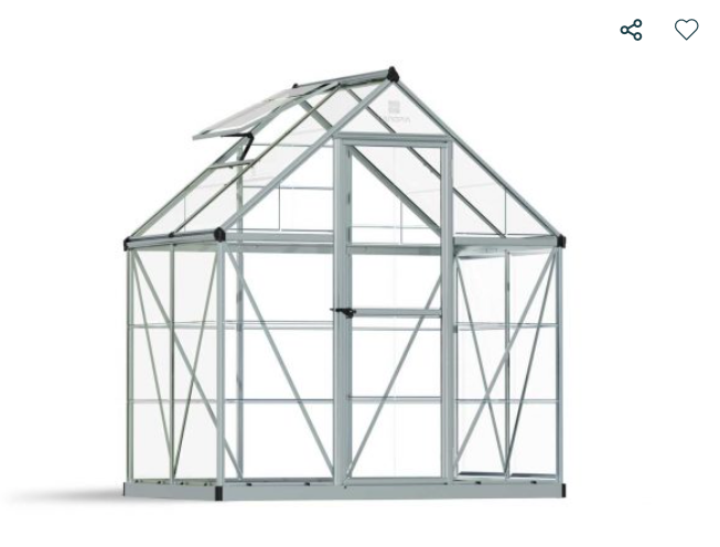 Harmony 6 ft. x 4 ft. Greenhouse Kit - Clear Panels