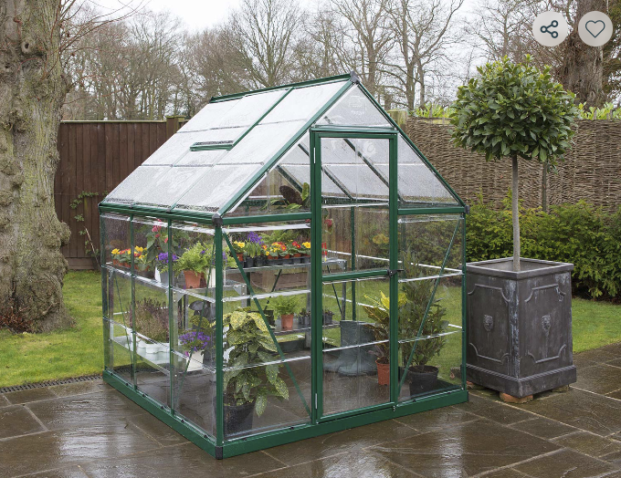 Harmony 6 ft. x 6 ft. Greenhouse Kit - Clear Panels