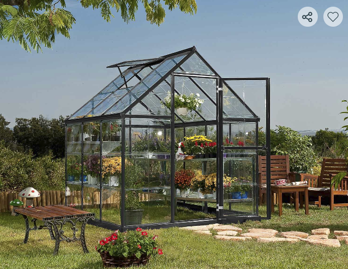 Harmony 6 ft. x 6 ft. Greenhouse Kit - Clear Panels