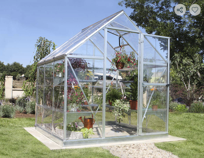 Harmony 6 ft. x 6 ft. Greenhouse Kit - Clear Panels