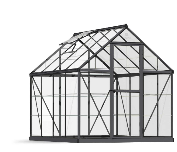 Harmony 6 ft. x 8 ft. Greenhouse Kit - Clear Panels