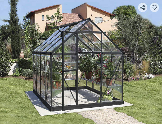 Harmony 6 ft. x 8 ft. Greenhouse Kit - Clear Panels