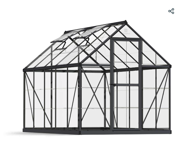 Harmony 6 ft. x 10 ft. Greenhouse Kit - Clear Panels