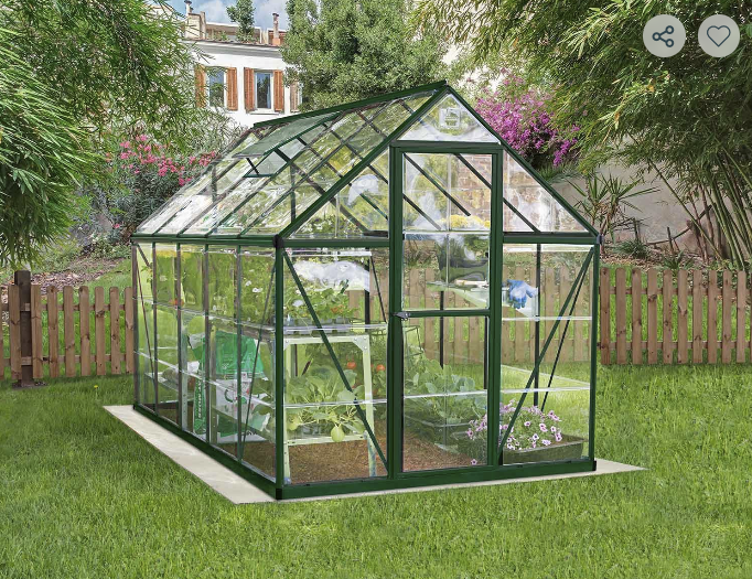 Harmony 6 ft. x 10 ft. Greenhouse Kit - Clear Panels