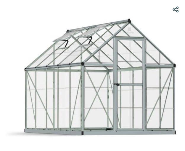 Harmony 6 ft. x 10 ft. Greenhouse Kit - Clear Panels