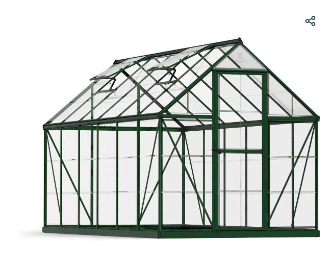 Harmony 6 ft. x 12 ft. Greenhouse Kit - Clear Panels