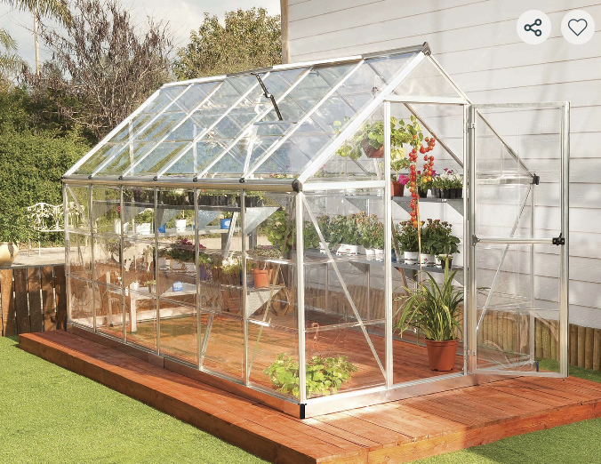 Harmony 6 ft. x 12 ft. Greenhouse Kit - Clear Panels