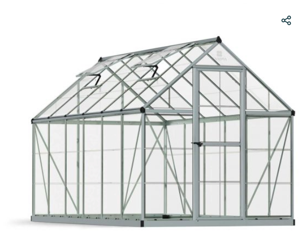 Harmony 6 ft. x 12 ft. Greenhouse Kit - Clear Panels