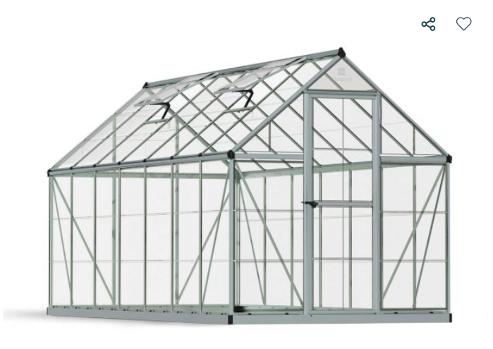 Harmony 6 ft. x 14 ft. Greenhouse Kit - Clear Panels