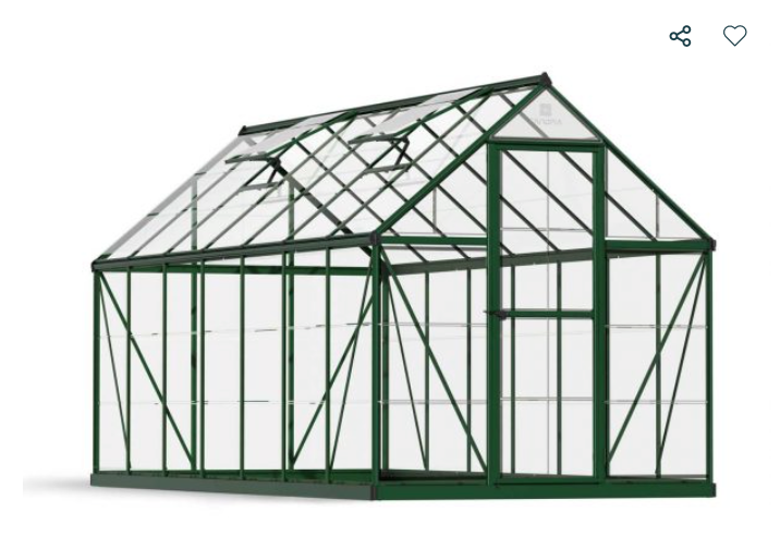 Harmony 6 ft. x 14 ft. Greenhouse Kit - Clear Panels