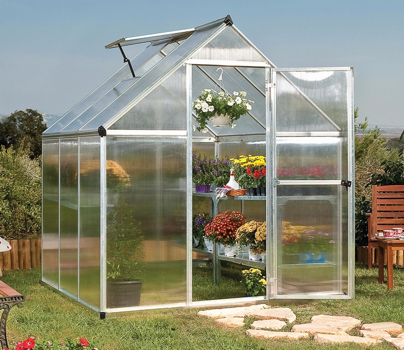 Mythos 6 ft. x 6 ft. Greenhouse Kit - Twinwall Panels