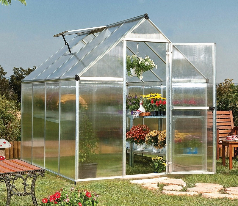 Mythos 6 ft. x 8 ft. Greenhouse Kit - Twinwall Panels