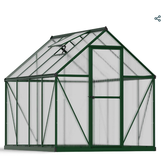 Mythos 6 ft. x 8 ft. Greenhouse Kit - Twinwall Panels