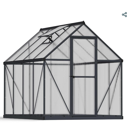 Mythos 6 ft. x 8 ft. Greenhouse Kit - Twinwall Panels