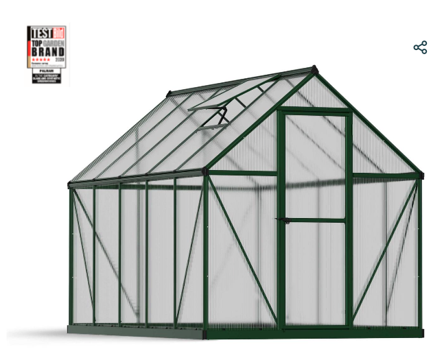 Mythos 6 ft. x 10 ft. Greenhouse Kit - Twinwall Panels