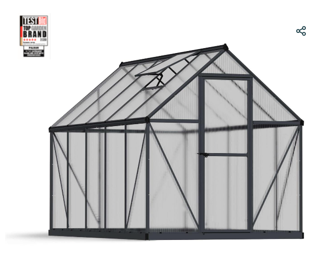 Mythos 6 ft. x 12 ft. Greenhouse Kit - Twinwall Panels