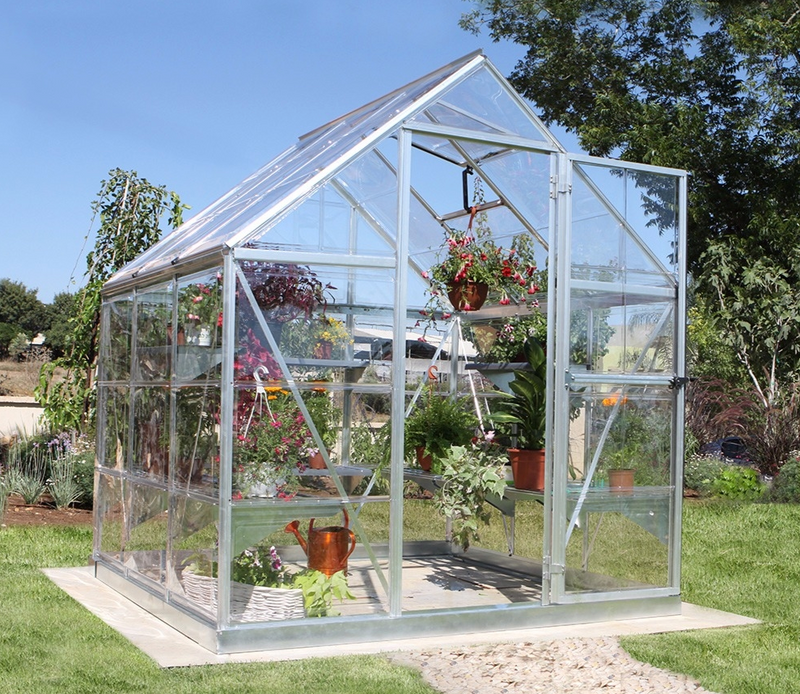 Harmony 6 ft. x 6 ft. Greenhouse Kit - Clear Panels