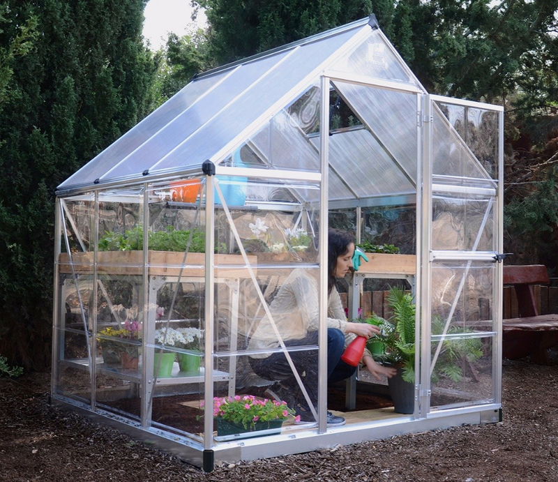 Hybrid 6 ft. x 6 ft. Greenhouse Kit - Hybrid Panels