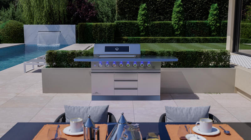 Norfolk Outdoor Kitchen Absolute 6B + Side Burner